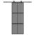 Ușă glisantă cu set feronerie neagră 76x205cm sticlă securizată GartenMobel Dekor