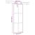 Ușă glisantă cu set feronerie neagră 76x205cm sticlă securizată GartenMobel Dekor