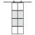 Ușă glisantă cu set feronerie neagră 76x205cm sticlă securizată GartenMobel Dekor