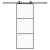 Ușă glisantă cu set de feronerie neagră 76x205 cm Sticlă ESG GartenMobel Dekor