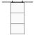 Ușă glisantă cu set de feronerie neagră 90x205 cm Sticlă ESG GartenMobel Dekor