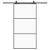 Ușă glisantă cu set de feronerie neagră 102x205 cm Sticlă ESG GartenMobel Dekor