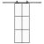 Ușă glisantă cu set de feronerie neagră 76x205 cm Sticlă ESG GartenMobel Dekor