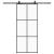 Ușă glisantă cu set de feronerie neagră 90x205 cm Sticlă ESG GartenMobel Dekor