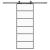 Ușă glisantă cu set de feronerie neagră 76x205 cm Sticlă ESG GartenMobel Dekor