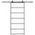 Ușă glisantă cu set de feronerie neagră 90x205 cm Sticlă ESG GartenMobel Dekor