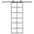 Ușă glisantă cu set de feronerie neagră 76x205 cm Sticlă ESG GartenMobel Dekor