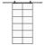 Ușă glisantă cu set de feronerie neagră 102x205 cm Sticlă ESG GartenMobel Dekor