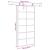 Ușă glisantă cu set de feronerie neagră 102x205 cm Sticlă ESG GartenMobel Dekor