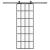 Ușă glisantă cu set de feronerie neagră 76x205 cm Sticlă ESG GartenMobel Dekor