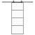 Ușă glisantă cu set de feronerie neagră 76x205 cm Sticlă ESG GartenMobel Dekor