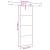 Ușă glisantă cu set de feronerie neagră 76x205 cm Sticlă ESG GartenMobel Dekor