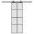 Ușă glisantă cu set de feronerie neagră 76x205 cm Sticlă ESG GartenMobel Dekor