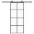 Ușă glisantă cu set de feronerie neagră 90x205 cm Sticlă ESG GartenMobel Dekor