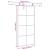 Ușă glisantă cu set de feronerie neagră 102,5x205 cm Sticlă ESG GartenMobel Dekor