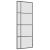 Ușă glisantă cu set de feronerie neagră 76x205 cm Sticlă ESG GartenMobel Dekor
