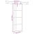 Ușă glisantă cu set de feronerie neagră 76x205 cm Sticlă ESG GartenMobel Dekor