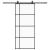 Ușă glisantă cu set de feronerie neagră 90x205 cm Sticlă ESG GartenMobel Dekor