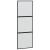 Ușă glisantă cu set feronerie neagră 76x205cm sticlă securizată GartenMobel Dekor
