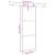 Ușă glisantă cu set feronerie neagră 76x205cm sticlă securizată GartenMobel Dekor