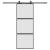 Ușă glisantă cu set feronerie neagră 76x205cm sticlă securizată GartenMobel Dekor