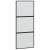 Ușă glisantă cu set feronerie neagră 90x205cm sticlă securizată GartenMobel Dekor