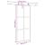 Ușă glisantă cu set feronerie neagră 90x205cm sticlă securizată GartenMobel Dekor