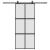Ușă glisantă cu set feronerie neagră 90x205cm sticlă securizată GartenMobel Dekor