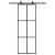 Ușă glisantă cu set de feronerie neagră 76x205 cm Sticlă ESG GartenMobel Dekor