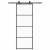 Ușă glisantă cu set de feronerie neagră 76x205 cm Sticlă ESG GartenMobel Dekor