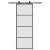 Ușă glisantă cu set de feronerie neagră 76x205 cm Sticlă ESG GartenMobel Dekor