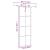 Ușă glisantă cu set de feronerie neagră 76x205 cm Sticlă ESG GartenMobel Dekor