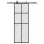 Ușă glisantă cu set de feronerie neagră 76x205 cm Sticlă ESG GartenMobel Dekor