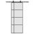 Ușă glisantă cu set de feronerie neagră 76x205 cm Sticlă ESG GartenMobel Dekor