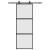 Ușă glisantă cu set feronerie neagră 76x205cm sticlă securizată GartenMobel Dekor