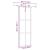 Ușă glisantă cu set feronerie neagră 76x205cm sticlă securizată GartenMobel Dekor