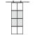 Ușă glisantă cu set feronerie neagră 76x205cm sticlă securizată GartenMobel Dekor
