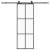 Ușă glisantă cu set de feronerie neagră 76x205 cm Sticlă ESG GartenMobel Dekor