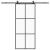 Ușă glisantă cu set de feronerie neagră 90x205 cm Sticlă ESG GartenMobel Dekor