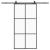 Ușă glisantă cu set de feronerie neagră 102x205 cm Sticlă ESG GartenMobel Dekor