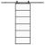 Ușă glisantă cu set de feronerie neagră 76x205 cm Sticlă ESG GartenMobel Dekor
