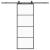 Ușă glisantă cu set de feronerie neagră 76x205 cm Sticlă ESG GartenMobel Dekor