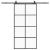Ușă glisantă cu set de feronerie neagră 102,5x205 cm Sticlă ESG GartenMobel Dekor
