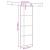 Ușă glisantă cu set de feronerie neagră 76x205 cm Sticlă ESG GartenMobel Dekor