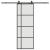 Ușă glisantă cu set de feronerie neagră 76x205 cm Sticlă ESG GartenMobel Dekor
