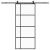 Ușă glisantă cu set de feronerie neagră 90x205 cm Sticlă ESG GartenMobel Dekor