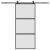 Ușă glisantă cu set feronerie neagră 90x205cm sticlă securizată GartenMobel Dekor