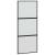 Ușă glisantă cu set feronerie neagră 90x205cm sticlă securizată GartenMobel Dekor