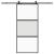 Ușă glisantă cu set feronerie neagră 90x205cm sticlă securizată GartenMobel Dekor