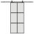 Ușă glisantă cu set feronerie neagră 90x205cm sticlă securizată GartenMobel Dekor